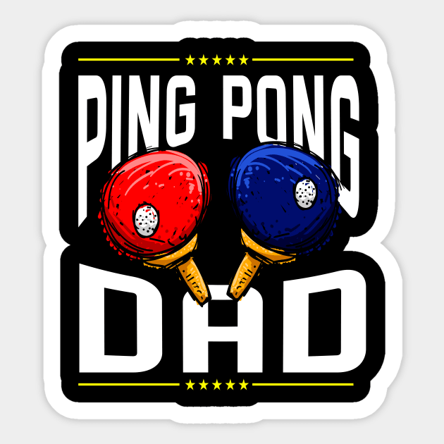 Ping Pong Dad Table Tennis Daddy Legend Sticker by dconciente